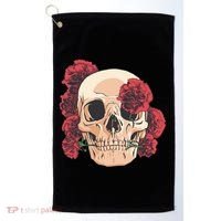 Floral Skull Golf Towel thumb 0