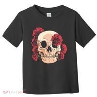 Floral Skull Toddler T-Shirt thumb 0