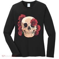 Floral Skull Women's Long Sleeve Shirt thumb 0