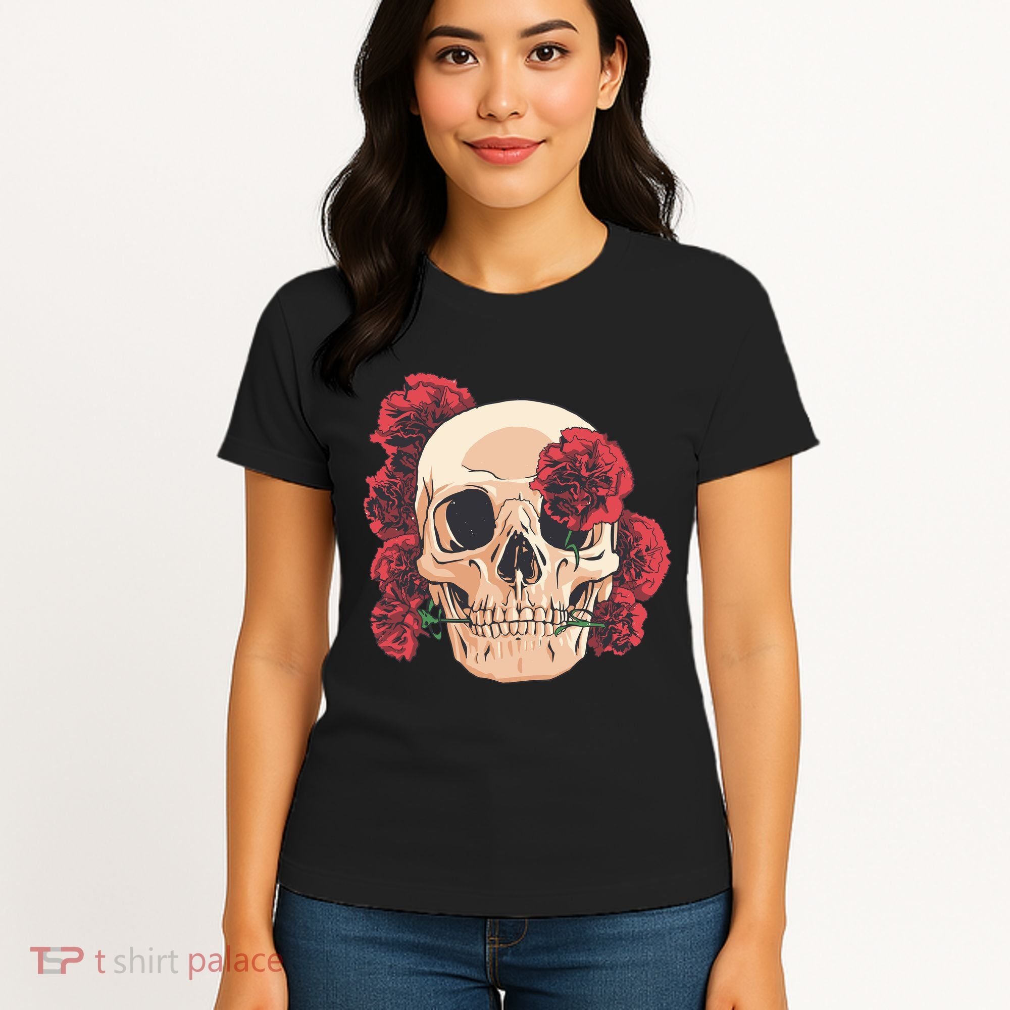 Floral Skull Women's T-Shirt