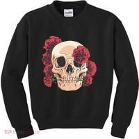 Floral Skull Kids Sweatshirt thumb 0