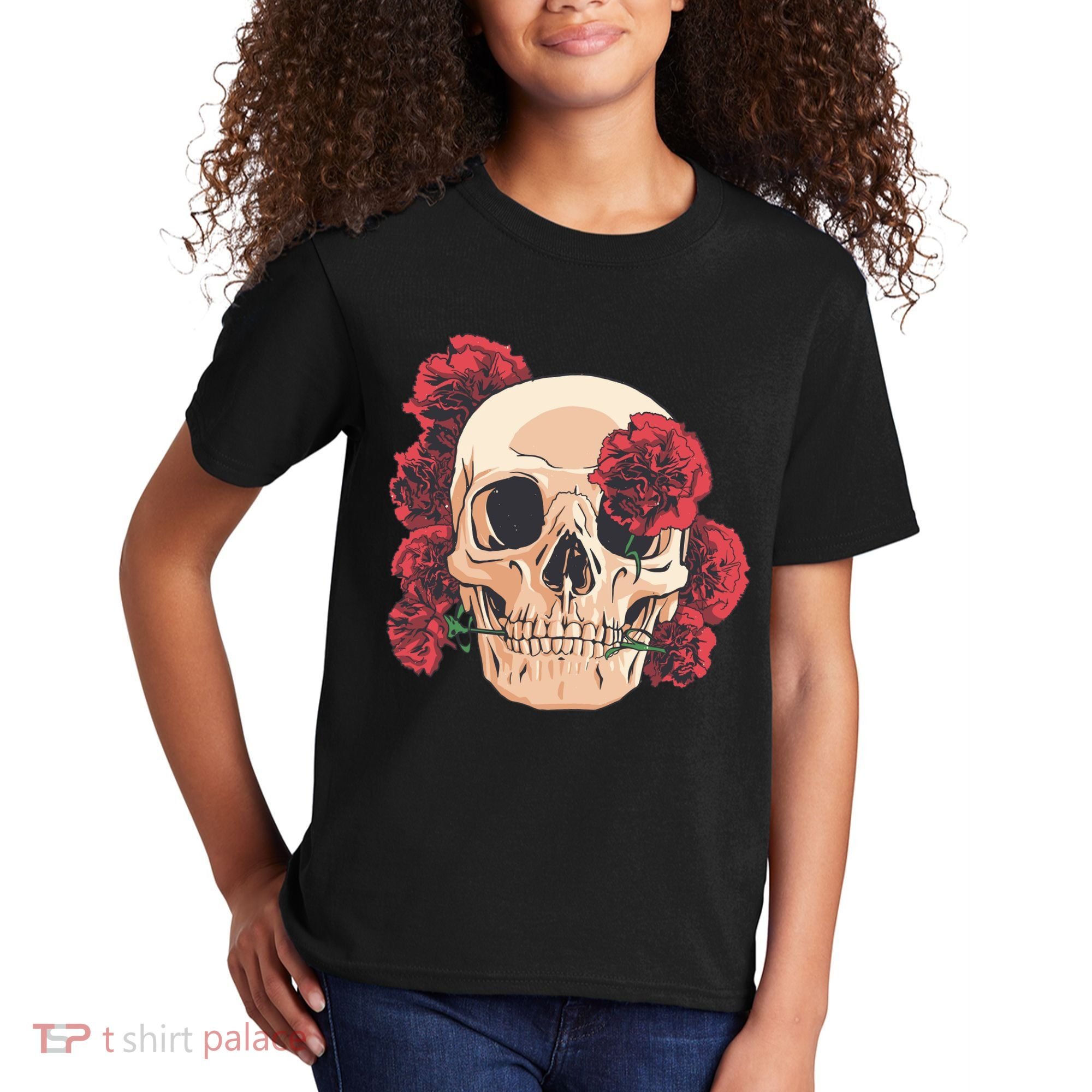 Floral Skull Kids T-Shirt