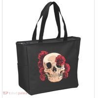 Floral Skull Tote Bag thumb 2