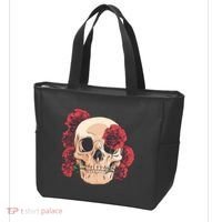 Floral Skull Tote Bag thumb 3