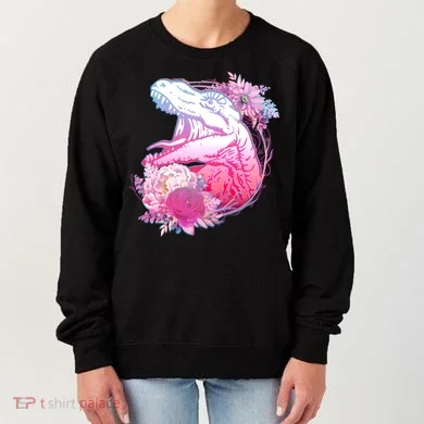 Floral T-Rex Women's Sweatshirt