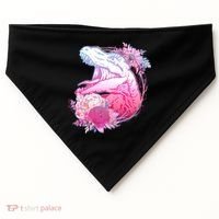 Floral T-Rex USA-Made Doggie Bandana thumb 0
