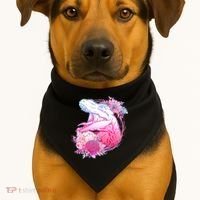Floral T-Rex USA-Made Doggie Bandana thumb 1