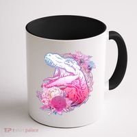 Floral T-Rex Coffee Mug thumb 1