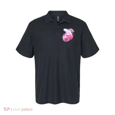 Floral T-Rex Polo