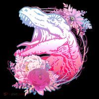 Floral T-Rex Women's Tank Top thumb 5