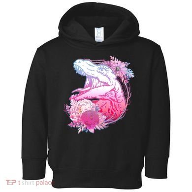 Floral T-Rex Toddler Hoodie