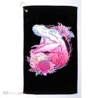Floral T-Rex Golf Towel thumb 0