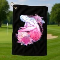 Floral T-Rex Golf Towel thumb 1