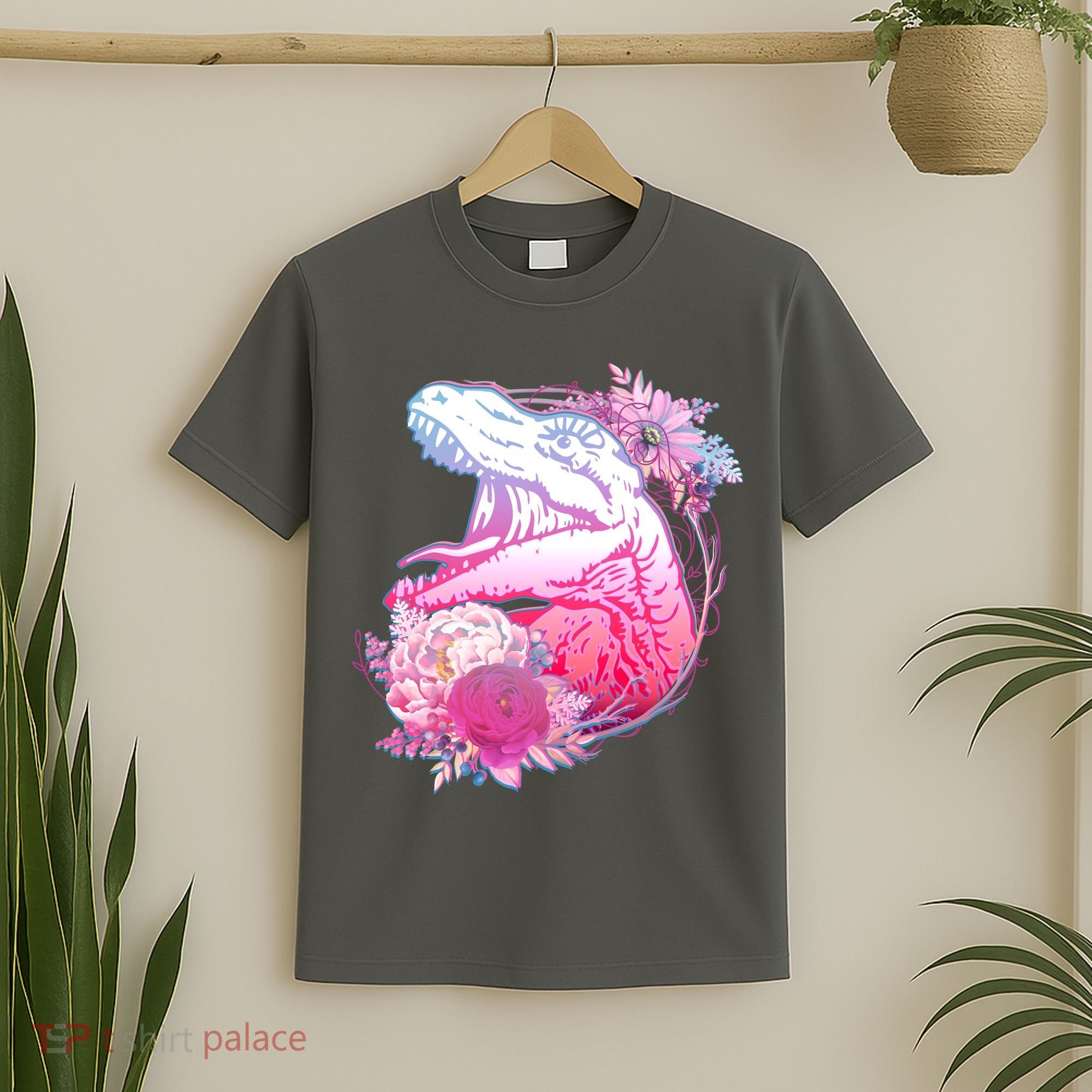 Floral T-Rex T-Shirt