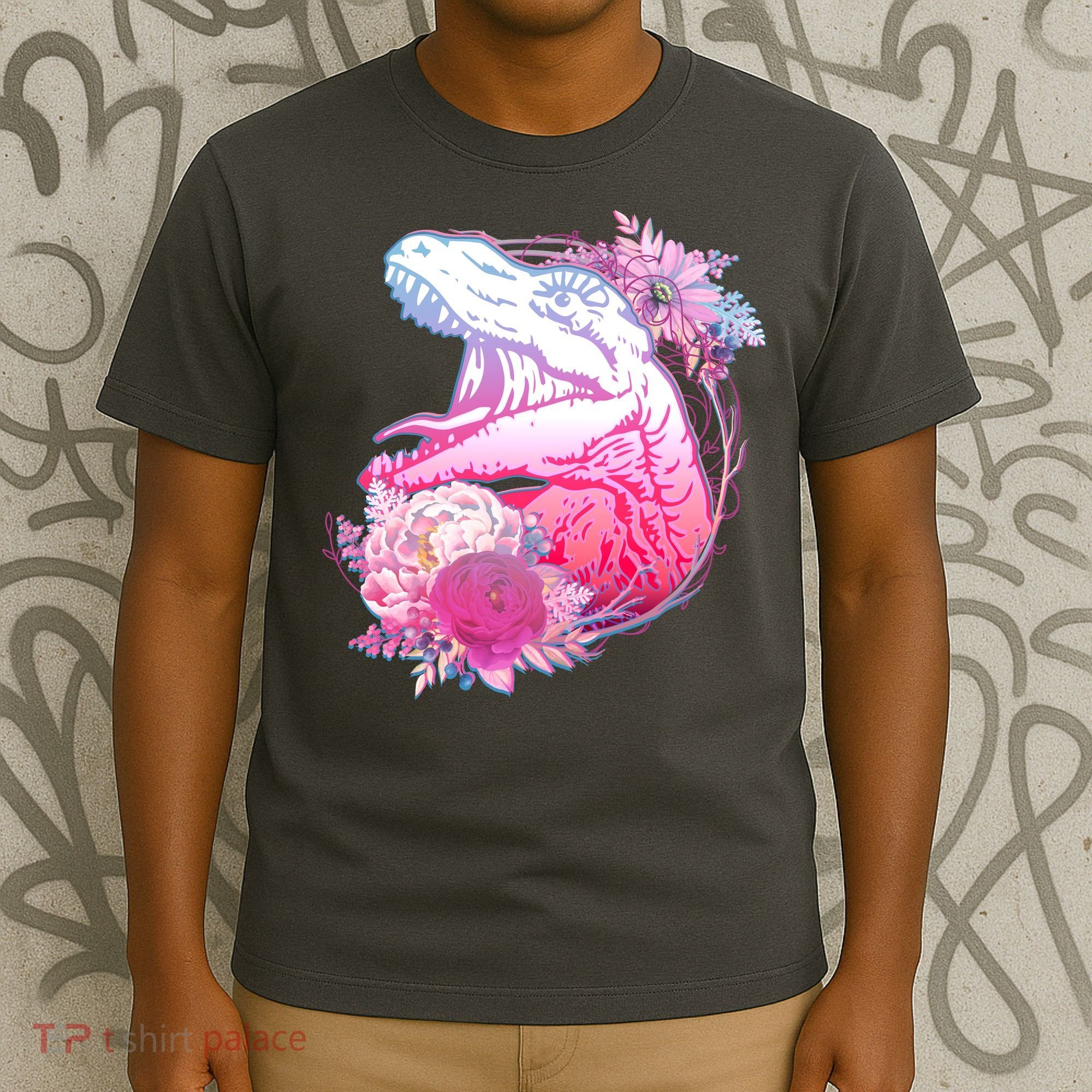 Floral T-Rex T-Shirt