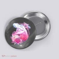 Floral T-Rex Button thumb 0