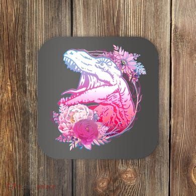 Floral T-Rex Coaster