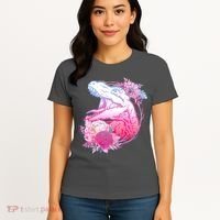 Floral T-Rex Women's T-Shirt thumb 4
