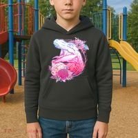 Floral T-Rex Kids Hoodie thumb 2