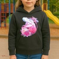 Floral T-Rex Kids Hoodie thumb 3