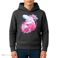 Floral T-Rex Kids Hoodie thumb 4