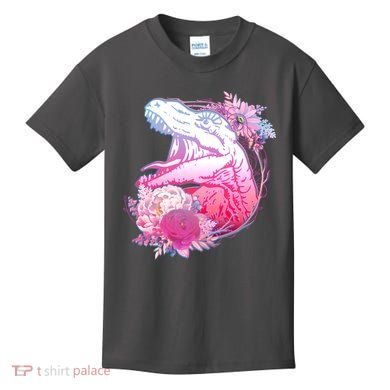Floral T-Rex Kids T-Shirt