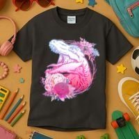 Floral T-Rex Kids T-Shirt thumb 3