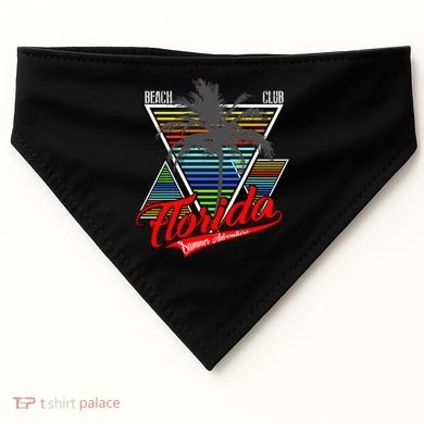 Florida Beach Club Vintage USA-Made Doggie Bandana