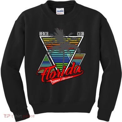 Florida Beach Club Vintage Kids Sweatshirt