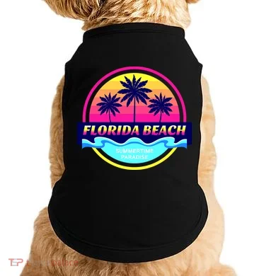 Florida Beach Retro Doggie Tank