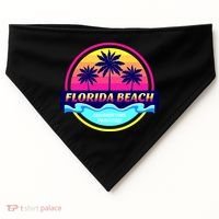 Florida Beach Retro USA-Made Doggie Bandana thumb 0