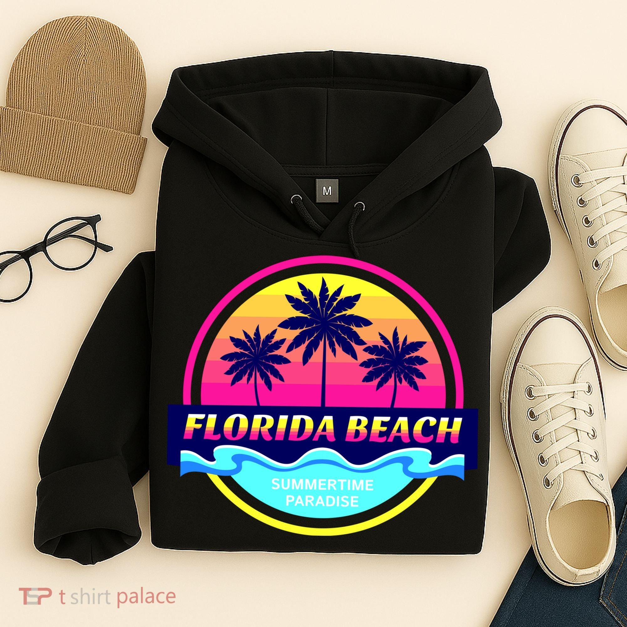 Florida Beach Retro Hoodie