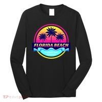 Florida Beach Retro Long Sleeve Shirt thumb 0