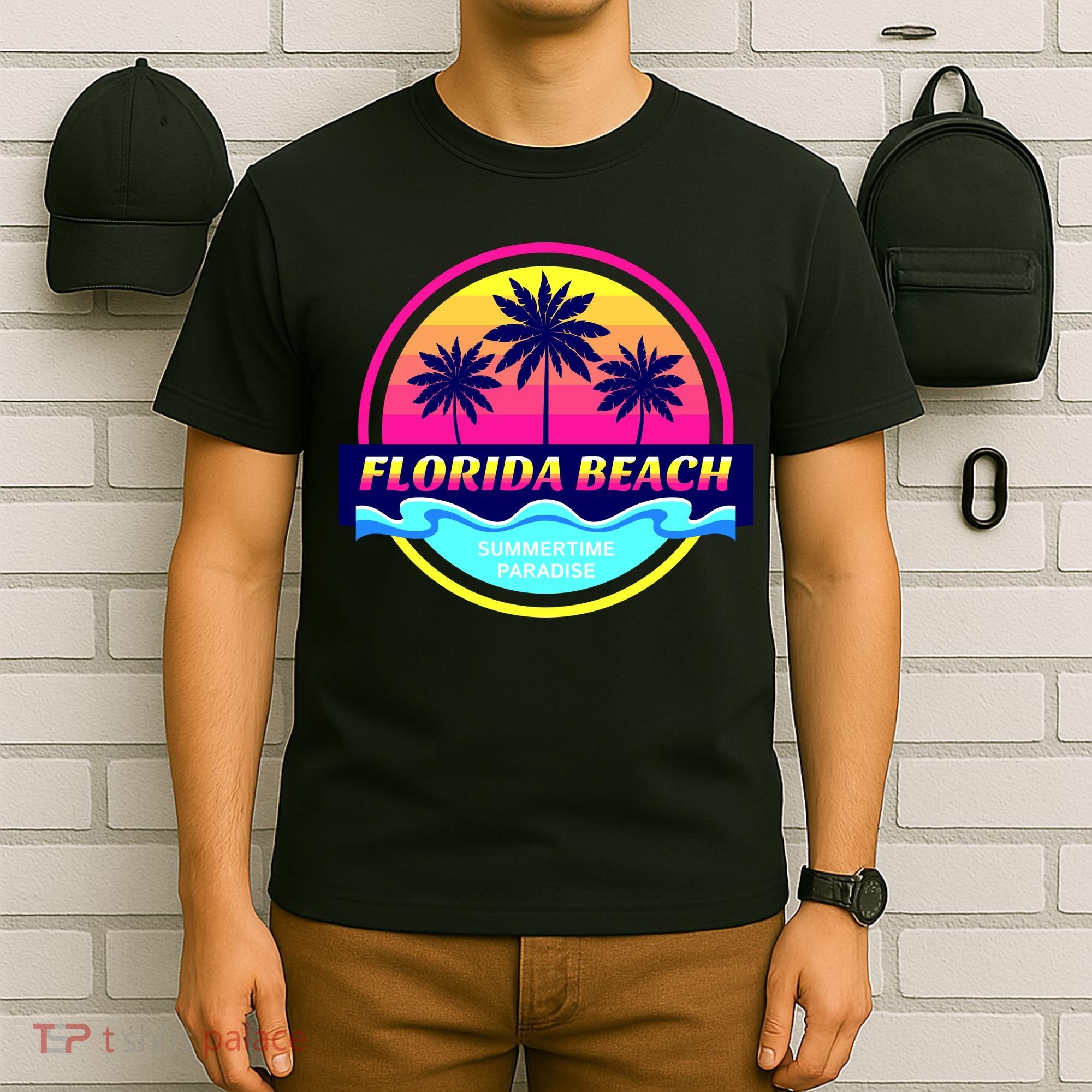 Florida Beach Retro T-Shirt