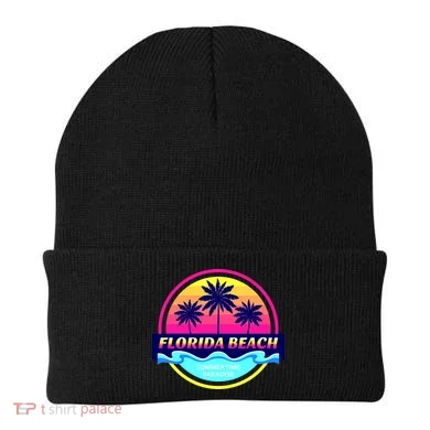 Florida Beach Retro Beanie