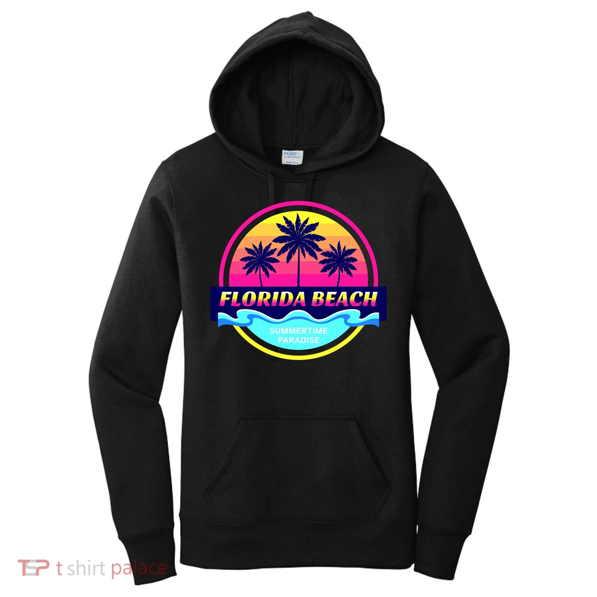 Florida Beach Retro Women's Hoodie