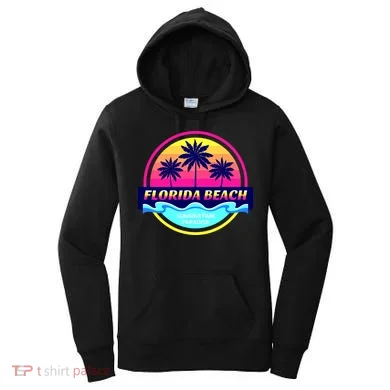 Florida Beach Retro Women's Hoodie