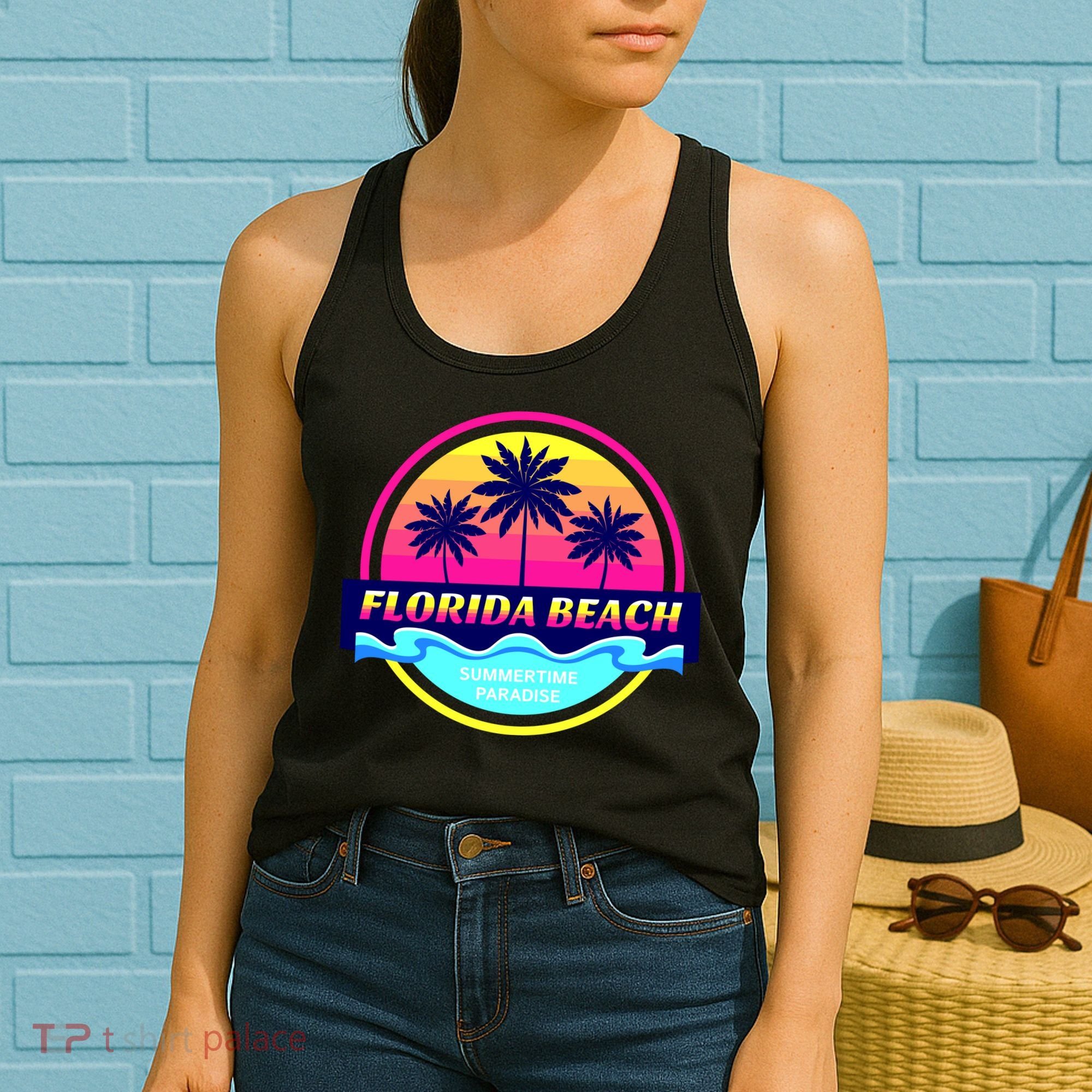 Florida Beach Retro Women's Tank Top