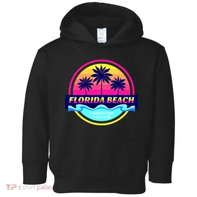 Florida Beach Retro Toddler Hoodie