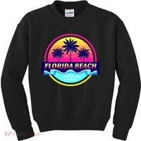Florida Beach Retro Kids Sweatshirt thumb 0