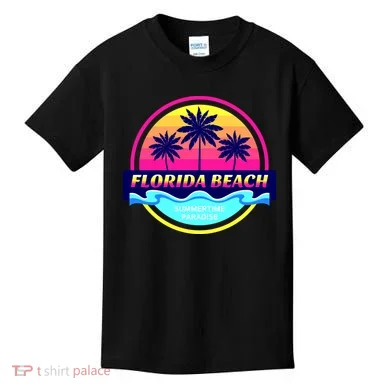 Florida Beach Retro Kids T-Shirt
