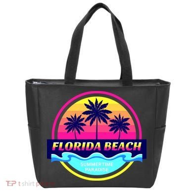 Florida Beach Retro Tote Bag