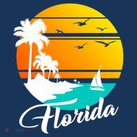 Florida Beach Sunset Doggie Tank thumb 4