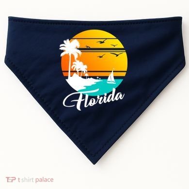 Florida Beach Sunset USA-Made Doggie Bandana