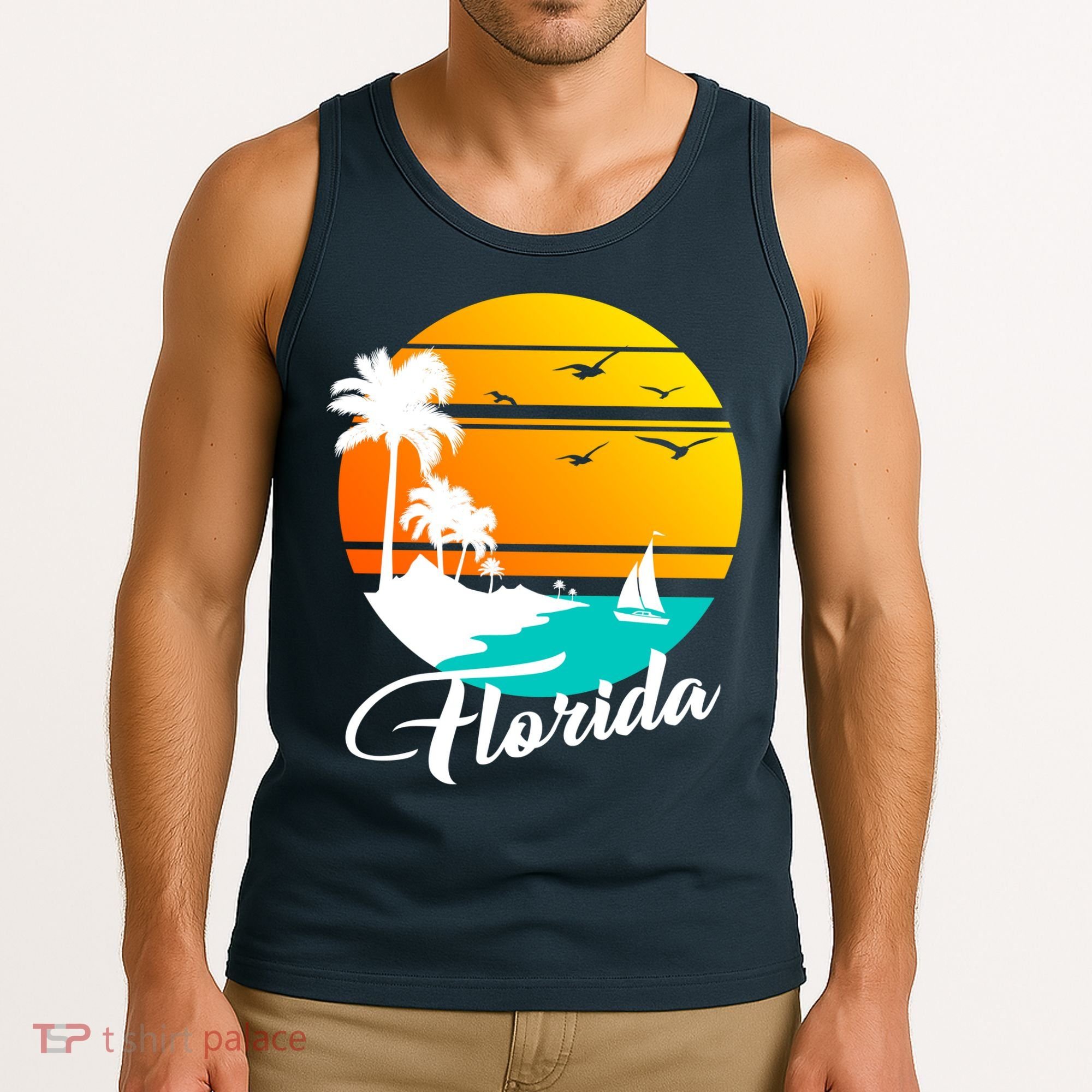 Florida Beach Sunset Tank Top