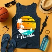 Florida Beach Sunset Tank Top thumb 4