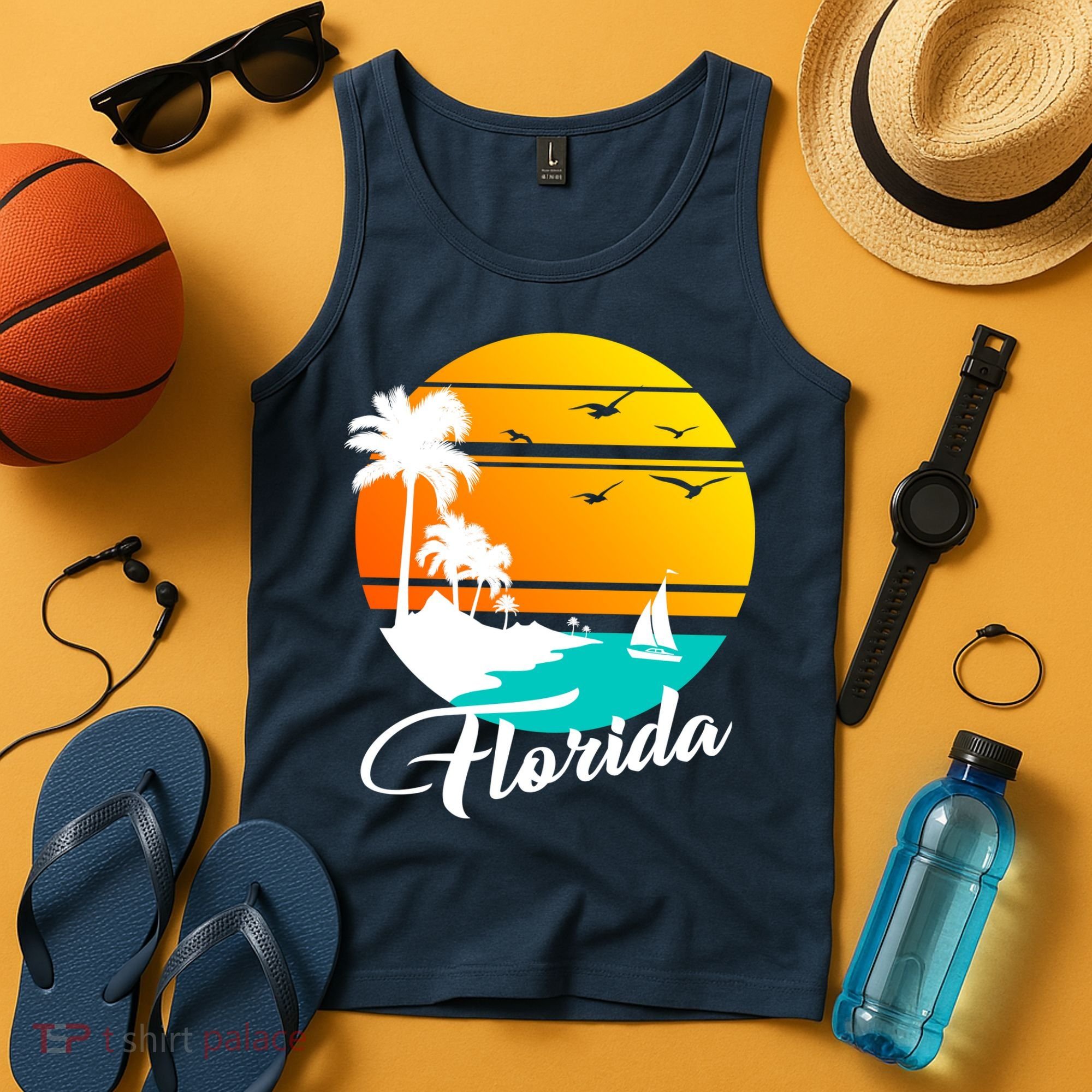 Florida Beach Sunset Tank Top