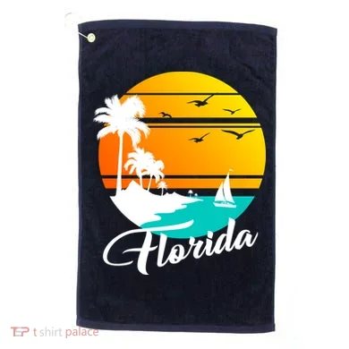 Florida Beach Sunset Golf Towel