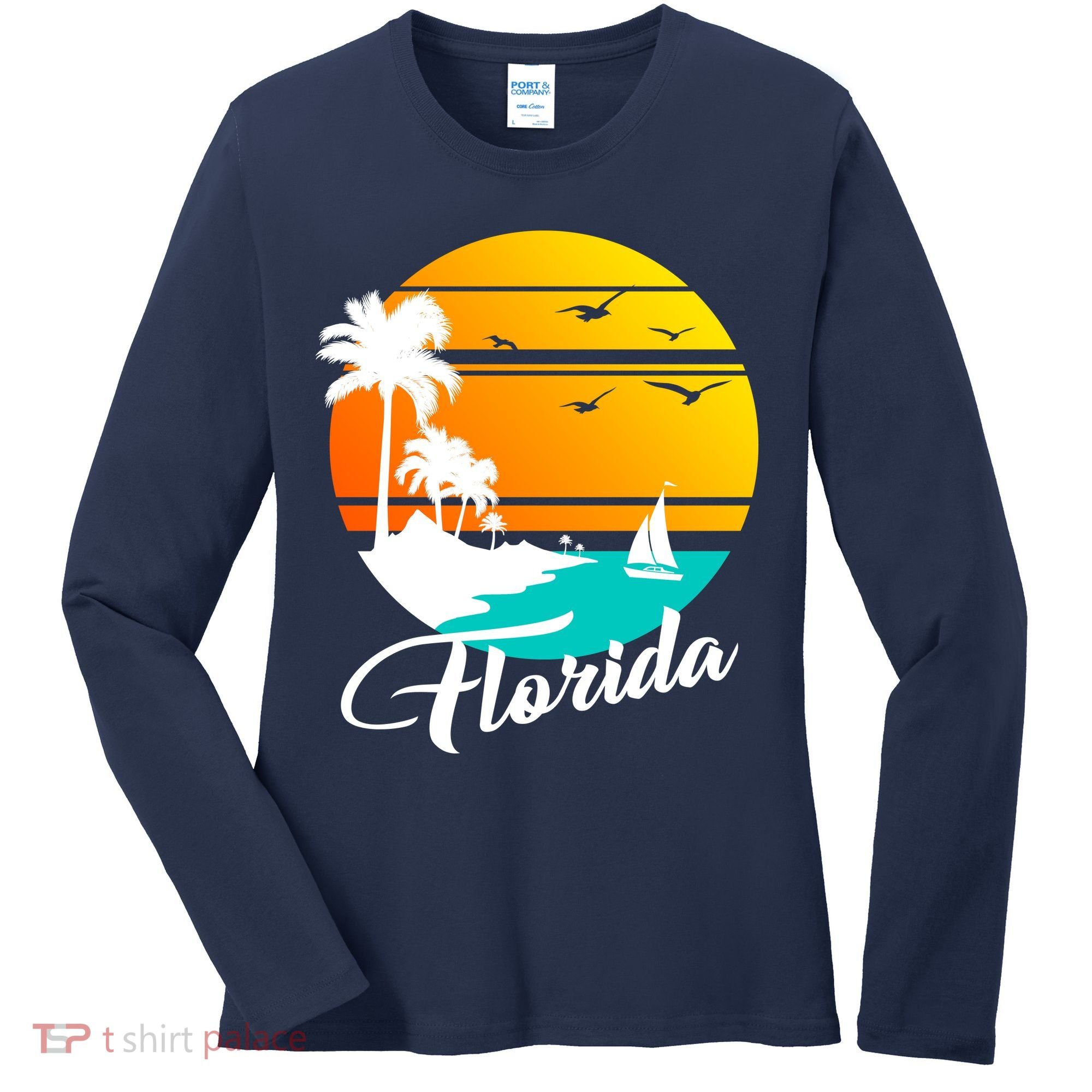 Florida Beach Sunset Women's Long Sleeve Shirt