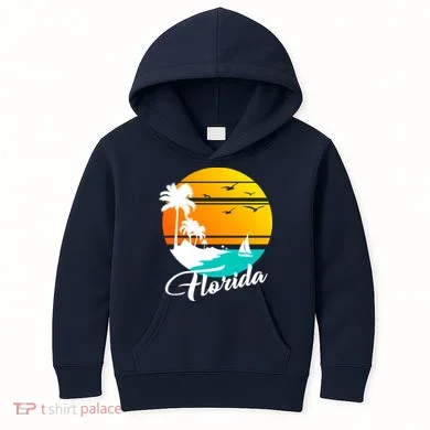 Florida Beach Sunset Kids Hoodie